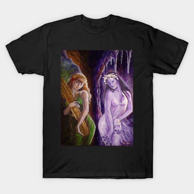 Demeter and Persephone T-Shirt by CORinAZONe